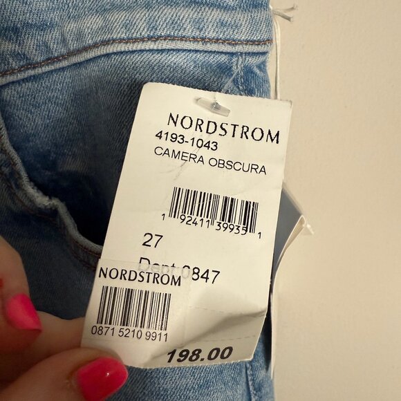 MOTHER Women's Blue The Scapper Cut Off Fray Denim‎ Shorts - Size 27 - Picture 2 of 9